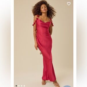 New with tags Altar’d State Scarlett Satin Maxi Dress